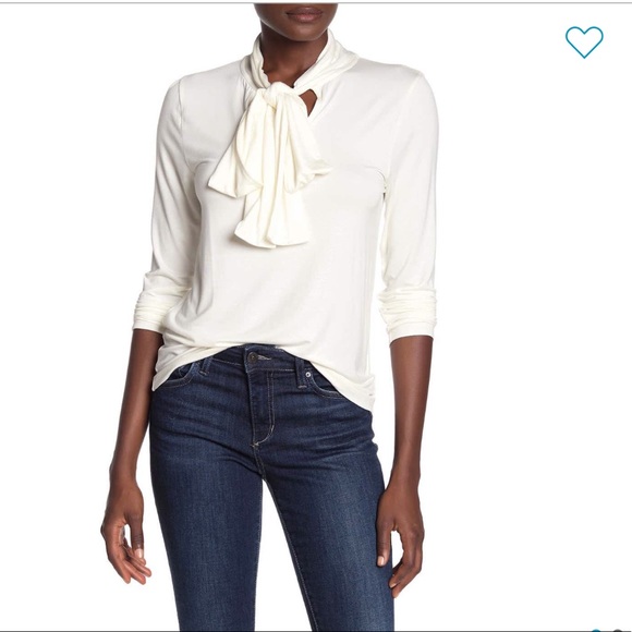 Jcrew tie knit top, NWT, sz s, off white-ivory - Picture 1 of 6